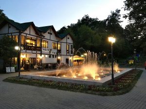Fantana arteziana si Restaurantul Cascade